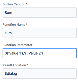 Field sum configuration